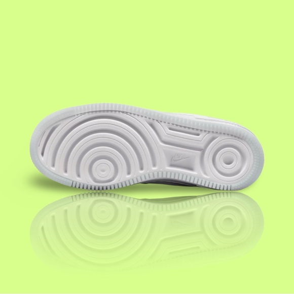 Nike Air Force 1 Shadow White/Lemon Twist/Wolf Grey - Picture 4 of 8